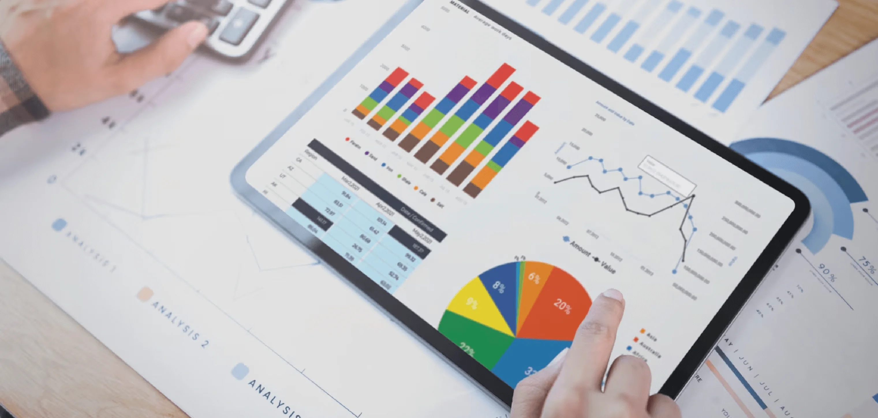 Service application banner showcasing mobile app solutions