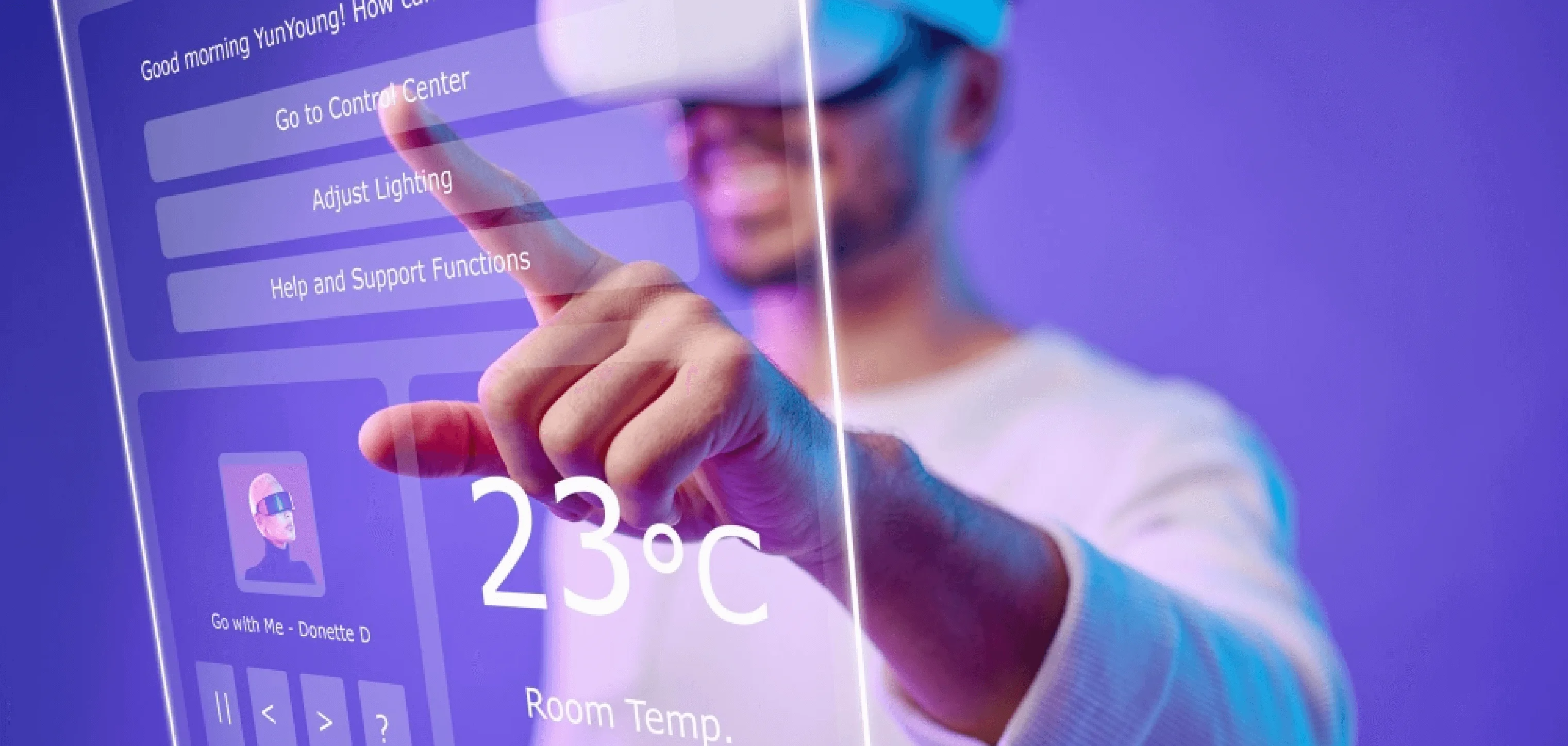 Service application banner showcasing mobile app solutions